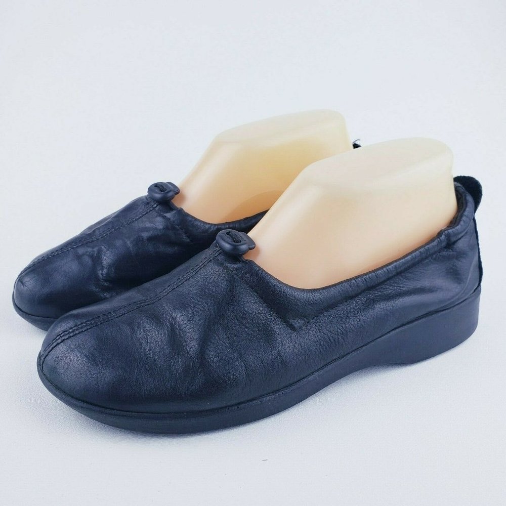 Arcopedico Elio Parodi Leather Slip On Flat Shoes
